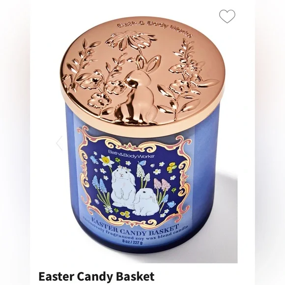 🆕🐰 BATH & BODY WORKS LIMITED EDITION “EASTER CANDY BASKET” SINGLE WICK CANDLE. - Picture 2 of 10